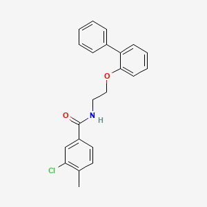 3-chloro-4-methyl-N-[2-(2-phenylphenoxy)ethyl]benzamide