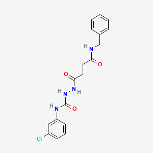 2-[4-(benzylamino)-4-oxobutanoyl]-N-(3-chlorophenyl)hydrazinecarboxamide