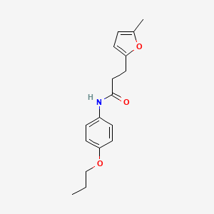 molecular formula C17H21NO3 B4869015 2-Furanpropanamide, 5-methyl-N-(4-propoxyphenyl)- CAS No. 951894-91-0