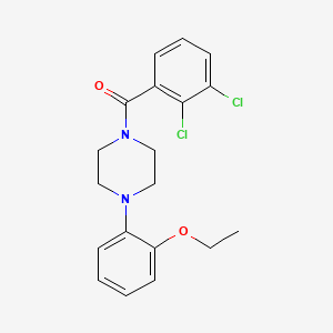 molecular formula C19H20Cl2N2O2 B4869046 (2,3-DICHLOROPHENYL)[4-(2-ETHOXYPHENYL)PIPERAZINO]METHANONE 