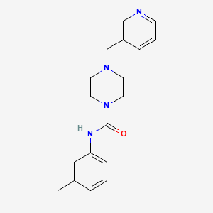 N-(3-METHYLPHENYL)-4-[(PYRIDIN-3-YL)METHYL]PIPERAZINE-1-CARBOXAMIDE