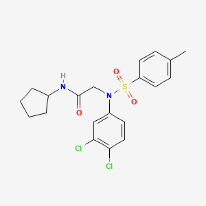 N~1~-cyclopentyl-N~2~-(3,4-dichlorophenyl)-N~2~-[(4-methylphenyl)sulfonyl]glycinamide