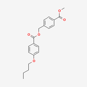 molecular formula C20H22O5 B4869088 Methyl 4-[(4-butoxybenzoyl)oxymethyl]benzoate 