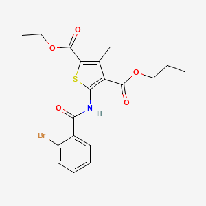 2-ethyl 4-propyl 5-[(2-bromobenzoyl)amino]-3-methyl-2,4-thiophenedicarboxylate