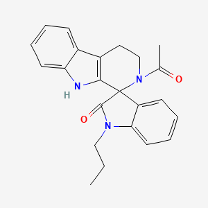 molecular formula C23H23N3O2 B4869134 2-acetyl-1'-propyl-2,3,4,9-tetrahydrospiro[beta-carboline-1,3'-indol]-2'(1'H)-one 