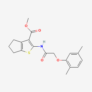 methyl 2-{[(2,5-dimethylphenoxy)acetyl]amino}-5,6-dihydro-4H-cyclopenta[b]thiophene-3-carboxylate