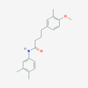 molecular formula C20H25NO2 B4869223 N-(3,4-dimethylphenyl)-4-(4-methoxy-3-methylphenyl)butanamide 