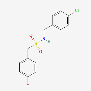 N-[(4-chlorophenyl)methyl]-1-(4-fluorophenyl)methanesulfonamide