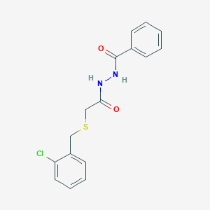 N'-{2-[(2-chlorobenzyl)thio]acetyl}benzohydrazide