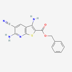 benzyl 3,6-diamino-5-cyanothieno[2,3-b]pyridine-2-carboxylate