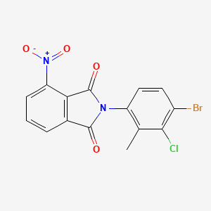 molecular formula C15H8BrClN2O4 B4869288 2-(4-bromo-3-chloro-2-methylphenyl)-4-nitro-1H-isoindole-1,3(2H)-dione 