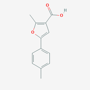 molecular formula C13H12O3 B048693 2-Methyl-5-(4-methylphenyl)-3-furoic acid CAS No. 111787-86-1