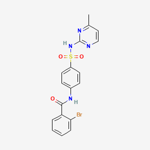 molecular formula C18H15BrN4O3S B4869316 2-bromo-N-{4-[(4-methylpyrimidin-2-yl)sulfamoyl]phenyl}benzamide CAS No. 5281-00-5