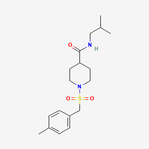 1-[(4-METHYLPHENYL)METHANESULFONYL]-N-(2-METHYLPROPYL)PIPERIDINE-4-CARBOXAMIDE