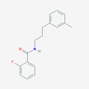 molecular formula C17H18FNO B4869355 2-fluoro-N-[3-(3-methylphenyl)propyl]benzamide 