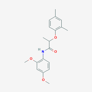 molecular formula C19H23NO4 B4869396 N-(2,4-dimethoxyphenyl)-2-(2,4-dimethylphenoxy)propanamide 