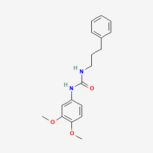 molecular formula C18H22N2O3 B4869422 1-(3,4-Dimethoxyphenyl)-3-(3-phenylpropyl)urea 