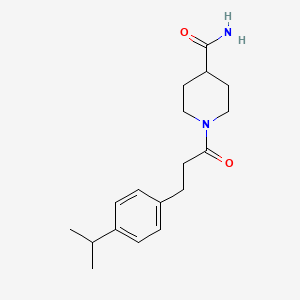 1-[3-(4-isopropylphenyl)propanoyl]-4-piperidinecarboxamide