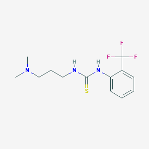 molecular formula C13H18F3N3S B4869444 1-[3-(Dimethylamino)propyl]-3-[2-(trifluoromethyl)phenyl]thiourea 