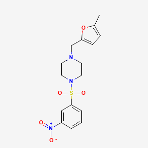 1-[(5-methyl-2-furyl)methyl]-4-[(3-nitrophenyl)sulfonyl]piperazine