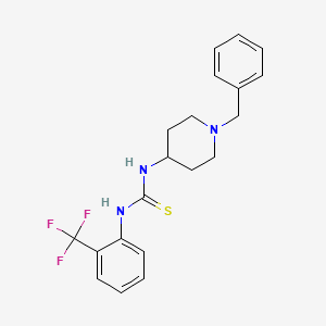 molecular formula C20H22F3N3S B4869493 N-(1-benzyl-4-piperidinyl)-N'-[2-(trifluoromethyl)phenyl]thiourea 