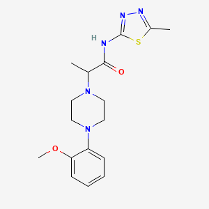 2-[4-(2-methoxyphenyl)piperazin-1-yl]-N-(5-methyl-1,3,4-thiadiazol-2-yl)propanamide