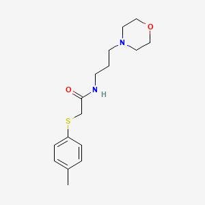 molecular formula C16H24N2O2S B4869523 2-[(4-methylphenyl)thio]-N-[3-(4-morpholinyl)propyl]acetamide 