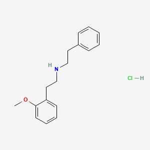 molecular formula C17H22ClNO B4869531 [2-(2-methoxyphenyl)ethyl](2-phenylethyl)amine hydrochloride 