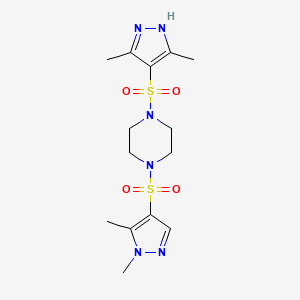 1,5-DIMETHYL-1H-PYRAZOL-4-YL {4-[(3,5-DIMETHYL-1H-PYRAZOL-4-YL)SULFONYL]PIPERAZINO} SULFONE