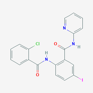 2-[(2-chlorobenzoyl)amino]-5-iodo-N-pyridin-2-ylbenzamide