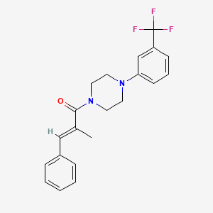 (E)-2-METHYL-3-PHENYL-1-{4-[3-(TRIFLUOROMETHYL)PHENYL]PIPERAZINO}-2-PROPEN-1-ONE