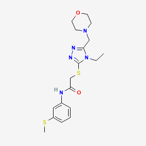 2-{[4-ethyl-5-(4-morpholinylmethyl)-4H-1,2,4-triazol-3-yl]thio}-N-[3-(methylthio)phenyl]acetamide