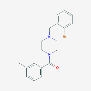 1-(2-bromobenzyl)-4-(3-methylbenzoyl)piperazine