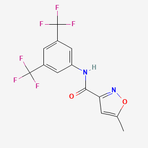 molecular formula C13H8F6N2O2 B4869677 N-[3,5-bis(trifluoromethyl)phenyl]-5-methyl-3-isoxazolecarboxamide 