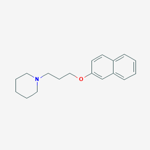 molecular formula C18H23NO B4869687 1-(3-Naphthalen-2-yloxypropyl)piperidine 