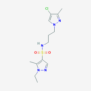 N~4~-[3-(4-CHLORO-3-METHYL-1H-PYRAZOL-1-YL)PROPYL]-1-ETHYL-5-METHYL-1H-PYRAZOLE-4-SULFONAMIDE