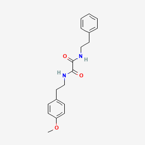 molecular formula C19H22N2O3 B4869782 N-[2-(4-methoxyphenyl)ethyl]-N'-(2-phenylethyl)ethanediamide 