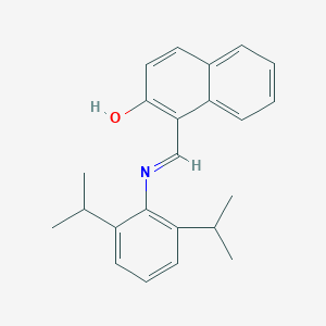 molecular formula C23H25NO B486979 1-{[(2,6-二异丙基苯基)亚氨基]甲基}-2-萘酚 CAS No. 187605-87-4