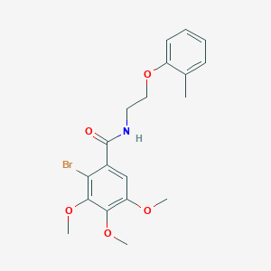 2-bromo-3,4,5-trimethoxy-N-[2-(2-methylphenoxy)ethyl]benzamide