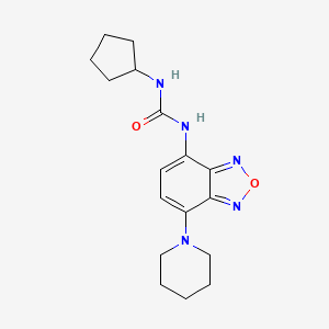 N-CYCLOPENTYL-N'-(7-PIPERIDINO-2,1,3-BENZOXADIAZOL-4-YL)UREA