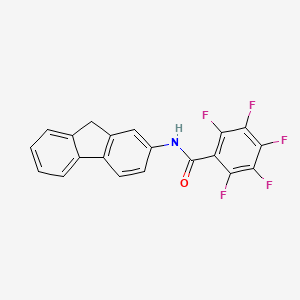 molecular formula C20H10F5NO B4869874 N-(9H-fluoren-2-yl)-2,3,4,5,6-pentafluorobenzamide 