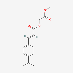 molecular formula C15H18O4 B4869882 2-methoxy-2-oxoethyl 3-(4-isopropylphenyl)acrylate 