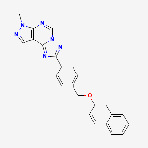 4-(7-METHYL-7H-PYRAZOLO[4,3-E][1,2,4]TRIAZOLO[1,5-C]PYRIMIDIN-2-YL)BENZYL (2-NAPHTHYL) ETHER