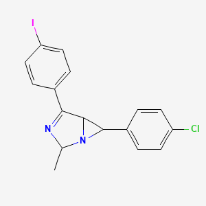 6-(4-chlorophenyl)-4-(4-iodophenyl)-2-methyl-1,3-diazabicyclo[3.1.0]hex-3-ene