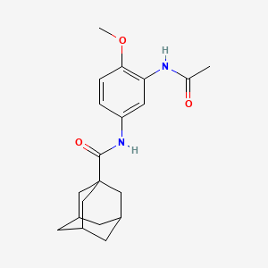 N-[3-(acetylamino)-4-methoxyphenyl]tricyclo[3.3.1.1~3,7~]decane-1-carboxamide