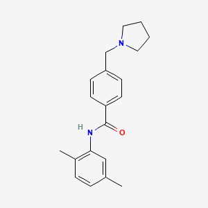 molecular formula C20H24N2O B4869959 N-(2,5-dimethylphenyl)-4-(1-pyrrolidinylmethyl)benzamide 