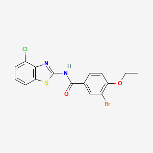 3-bromo-N-(4-chloro-1,3-benzothiazol-2-yl)-4-ethoxybenzamide