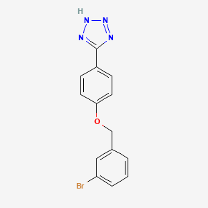 5-{4-[(3-bromobenzyl)oxy]phenyl}-1H-tetrazole