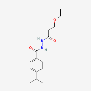 N'-(3-ethoxypropanoyl)-4-isopropylbenzohydrazide