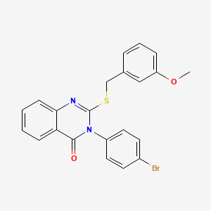 3-(4-Bromophenyl)-2-((3-methoxybenzyl)thio)-4(3H)-quinazolinone